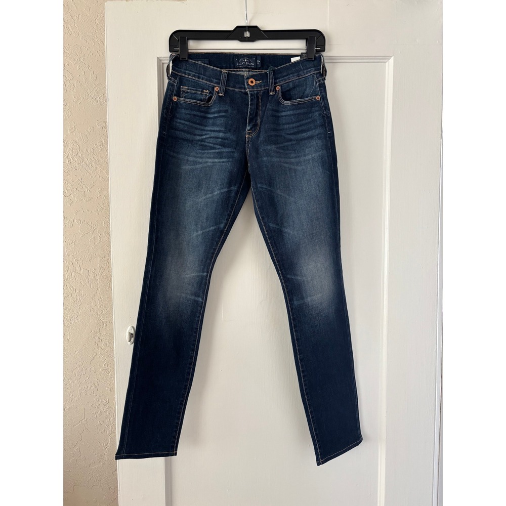 Lucky Brand Sofia Skinny Jeans 26 Dark Wash Echo Stretch Curvy Mid Rise Ankle